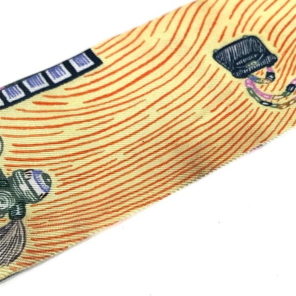 HERMES Twilly Twilly Band Scarf Scarf silk Multicolore - Picture 7 of 11